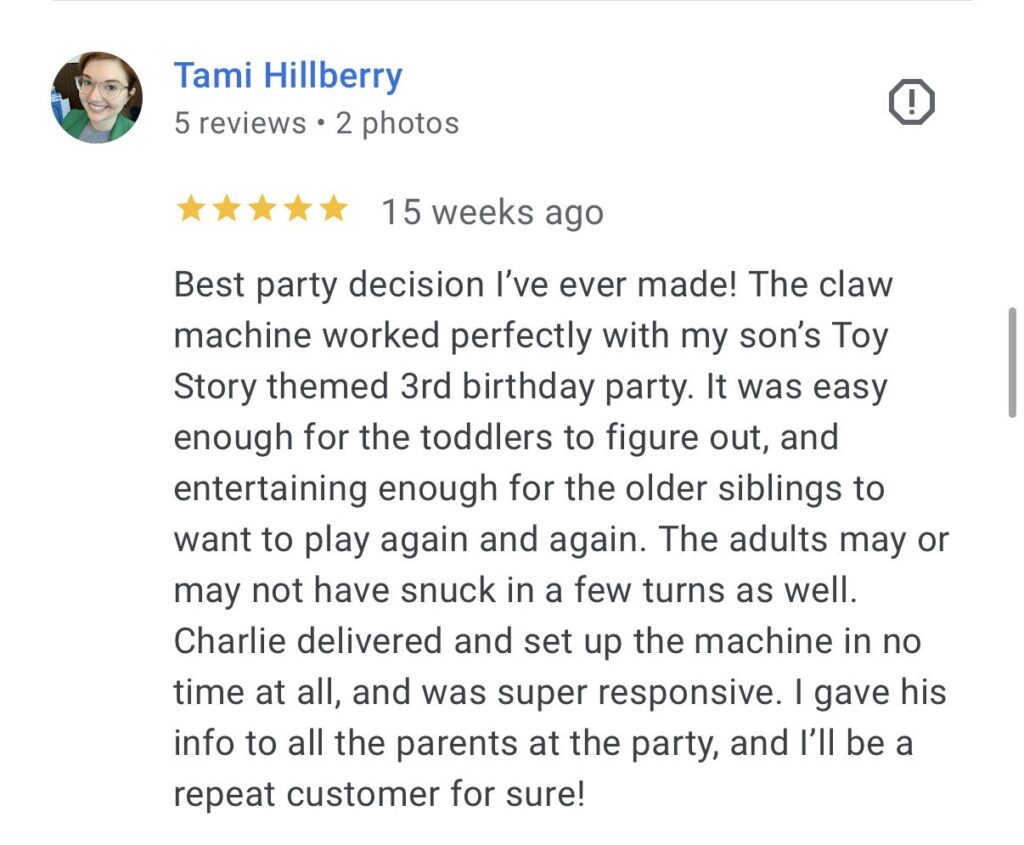 Review of Tami Hot Mom lol with shot idea Claw machine in Plano, TX