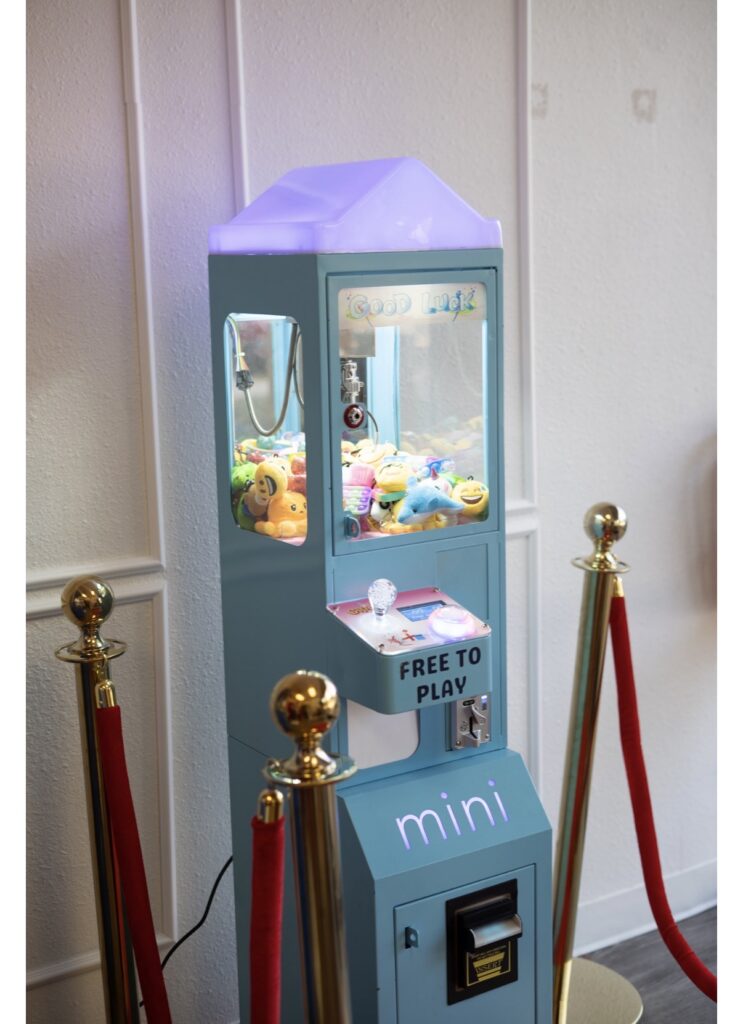 Mini Blue Claw Machine Birthday Party Choose Machine Type Page