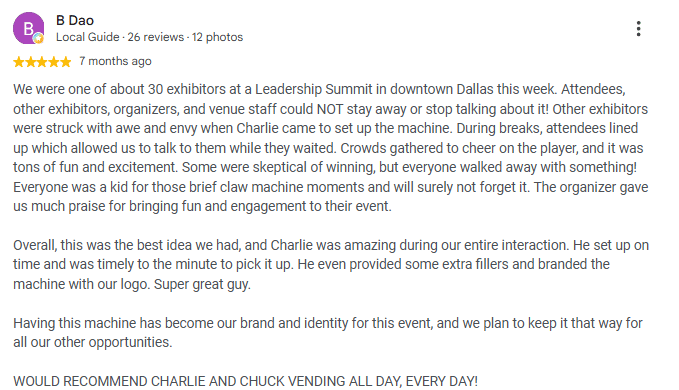 Five-star review from Hancock Whitney Bank